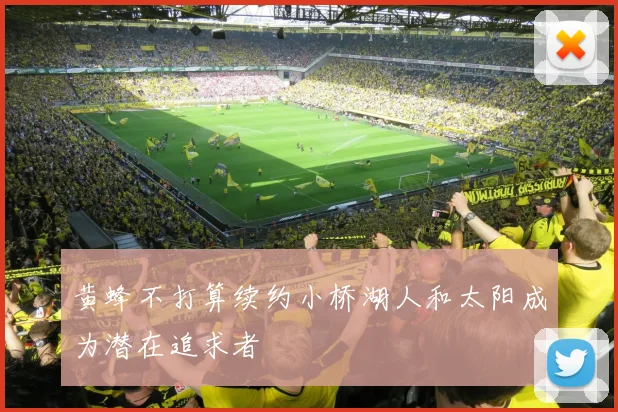 黄蜂不打算续约小桥湖人和太阳成为潜在追求者